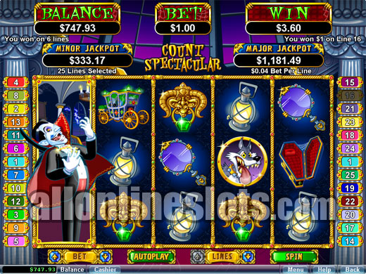 Play Count Spectacular Slot Machine Free With No Download