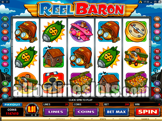 20 Line Slots - Reel Baron with Increasing Multipliers on ...
